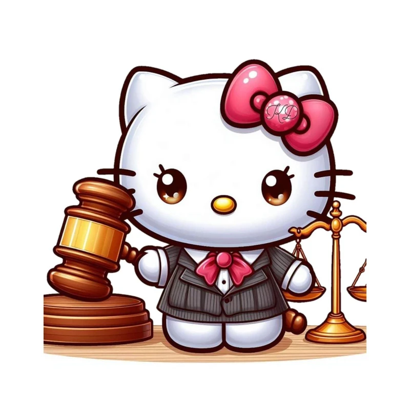 استیکر پارچه و لباس پاد آفرین مدل کارتونی کیتی بامزه جذاب کد 1263