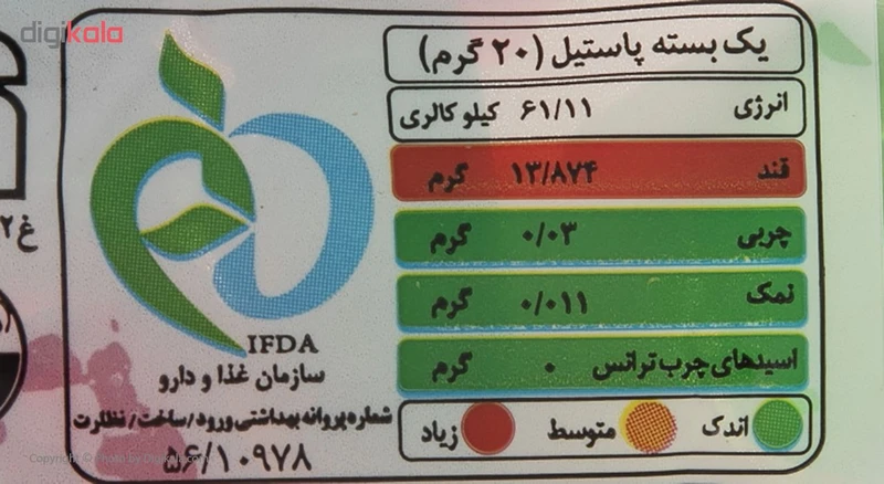 پاستیل میوه ای شیبا مدل میکس- 160 گرم عکس شماره 5