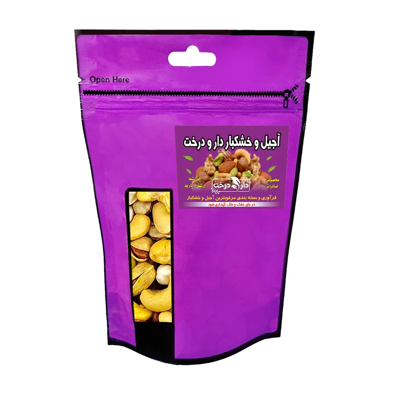 آجیل مخلوط چهار مغز شور ممتاز دارو درخت - 100 گرم 