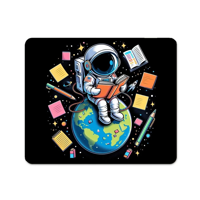 ماوس پد پاد آفرین مدل فضانورد سیاره منظومه شمسی موشک آدم فضایی کد P552 سایز 19*24 سانتی متر