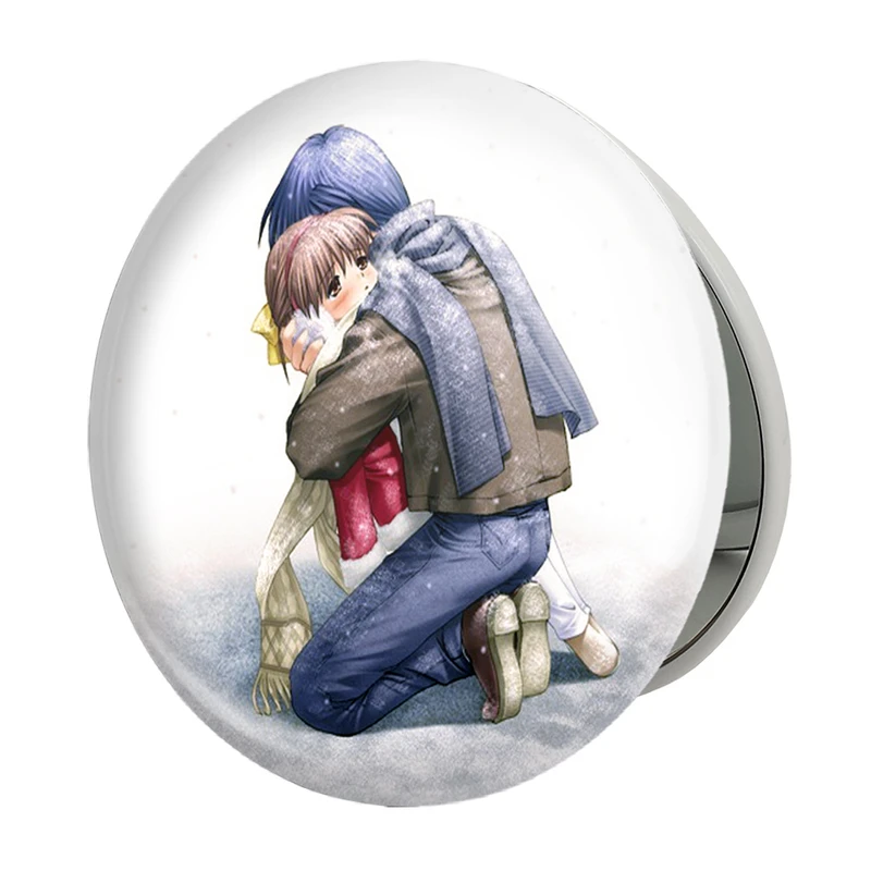 آینه جیبی خندالو طرح سوشینو اوشینو انیمه کلند Clenned مدل تاشو کد 22432 