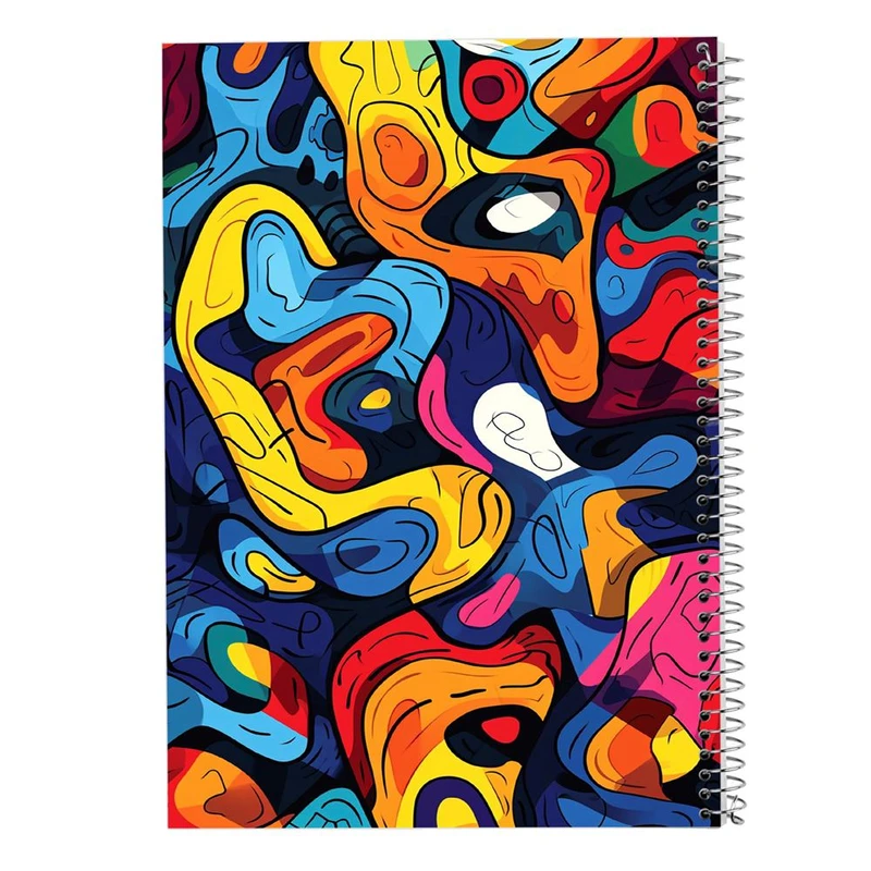 دفتر ژورنال نویسی 50 برگ مدوپد مدل نقطه ای طرح اشکال فانتزی کد DF16052