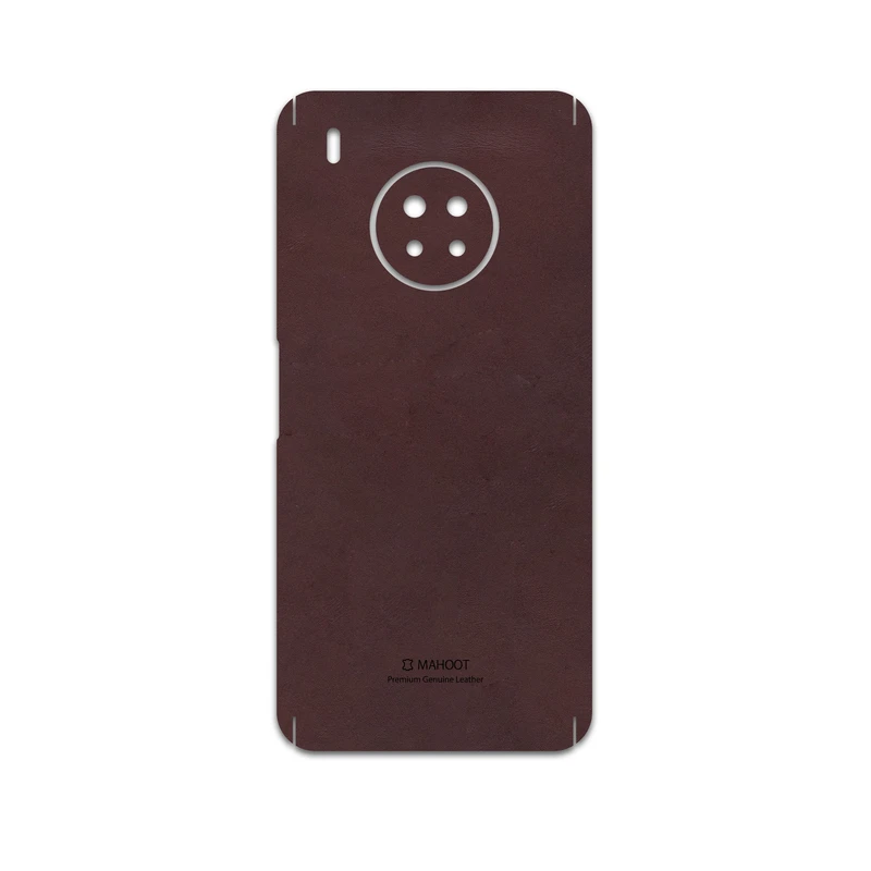 برچسب پوششی ماهوت مدل Matte-Dark-Brown-Leather مناسب برای گوشی موبایل هوآوی Y9a