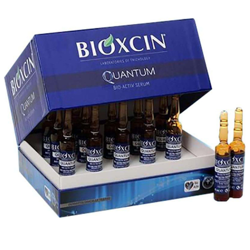 سرم ضد ریزش مو بیوکسین مدل کوانتوم حجم 6 میلی لیتر بسته 15 عددی