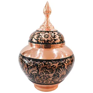 شکلات خوری مسی مدل الماس تراش طرح سیبی نیمه تراش کد B32p20-n2