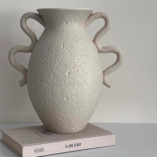 گلدان دکوری مدل تکسچری مدرن کوزه ای