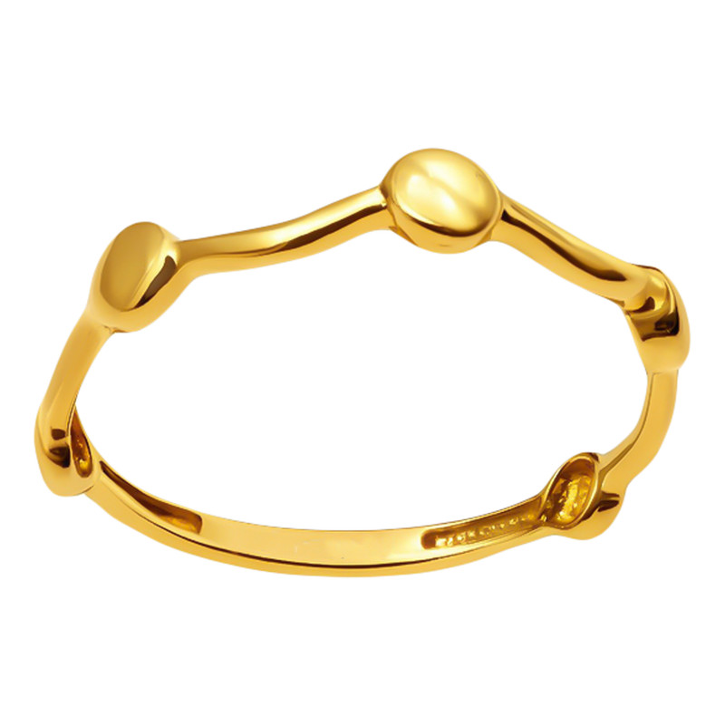 انگشتر طلا 18 عیار زنانه زرلاین مدل 2022 سایز 54