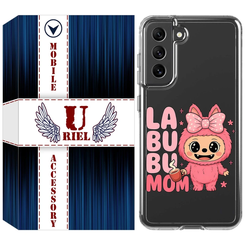 کاور یوریل مدل Clear کد 136 طرح لبوبو Labubu مناسب برای گوشی موبایل سامسونگ Galaxy S21 FE