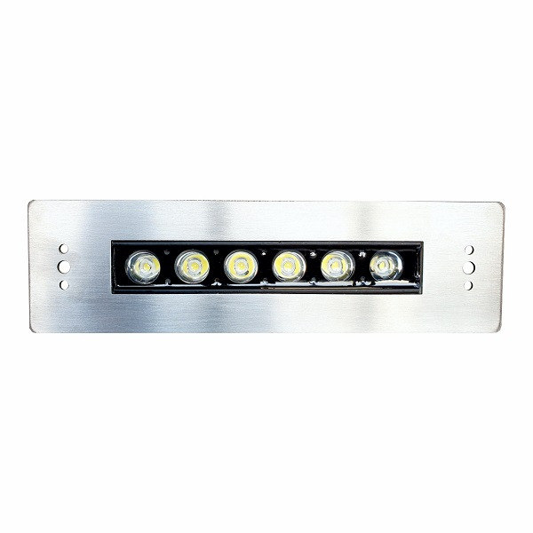 چراغ استخری 18 وات استیل لدمن مدل مستطیل فول کالر کد 18STRGB