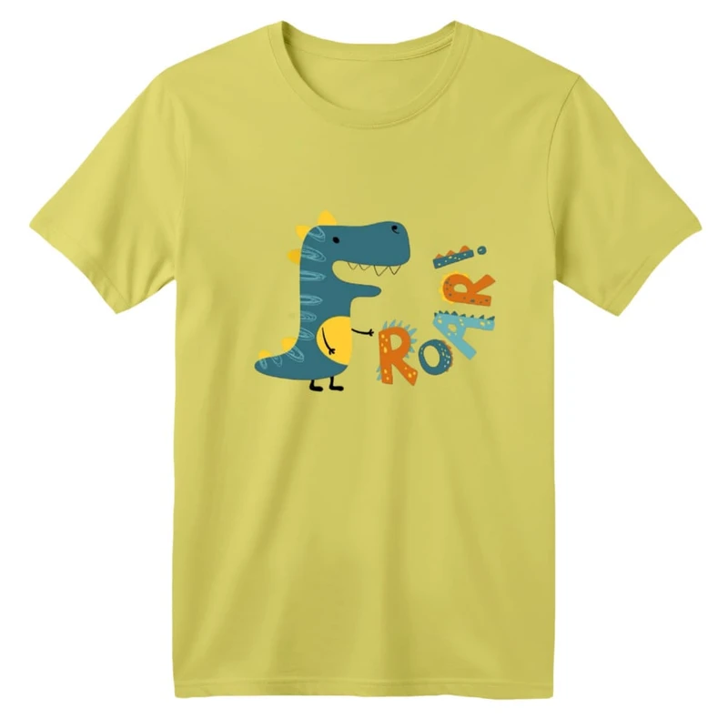 تی شرت آستین کوتاه بچگانه مدل دایناسور کد ۲۴