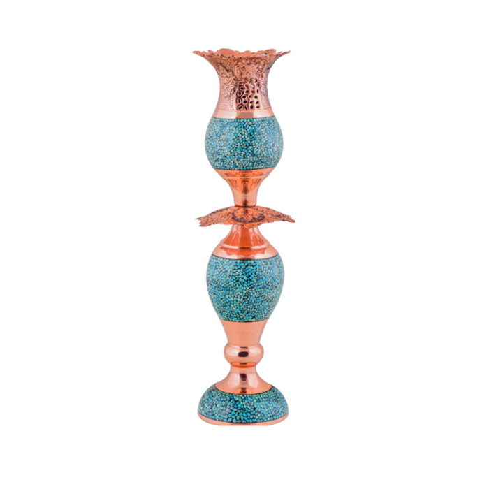 AGHAJANI Turquoise inlaying candlestick , F047 Model