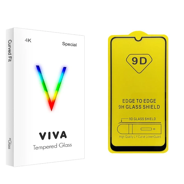 محافظ صفحه نمایش 9D ویوا مدل 4K مناسب برای گوشی موبایل سامسونگ Galaxy A50