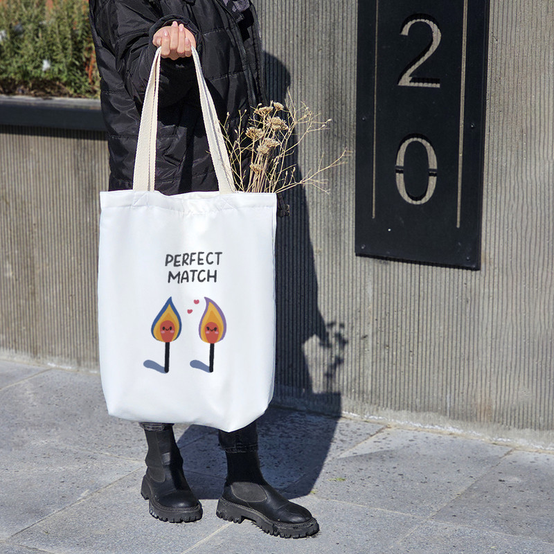 ساک خرید خندالو طرح چوب کبریت کد 10328