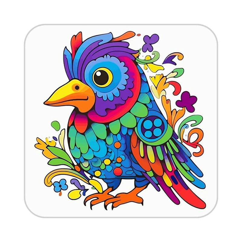 زیر لیوانی کاکتی طرح حیوانات رنگی مدل mp26902