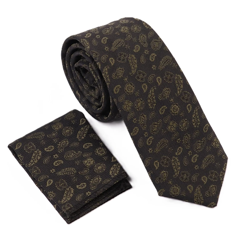 ست کراوات و دستمال جیب مردانه مدل A17