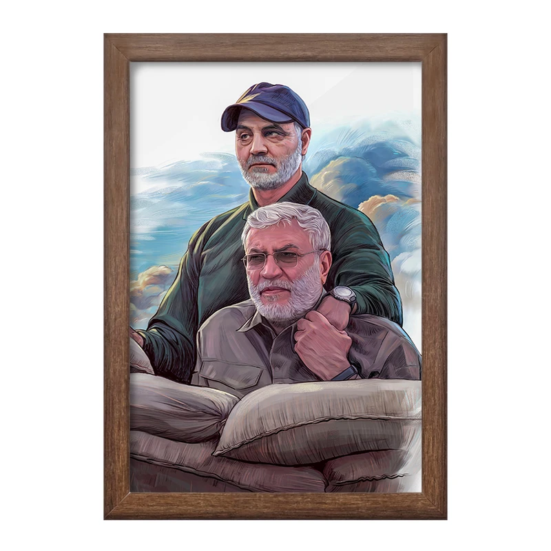 تابلو خندالو طرح سردار قاسم سلیمانی  کد 2614