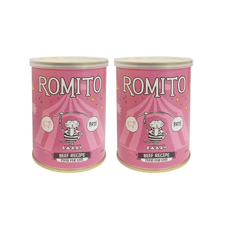 کنسرو غذای گربه رومیتو مدل پته گوشت وزن 380 گرم مجموعه 2 عددی