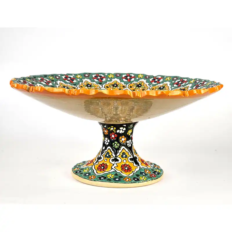 شیرینی خوری میناکاری مدل پایه دار کد SH25