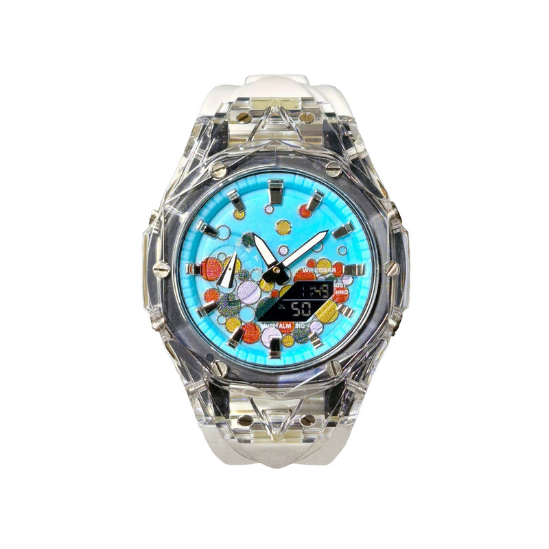 ساعت مچی عقربه‌ای مدل پمپی دوزمانه کوارتز مدل G1000