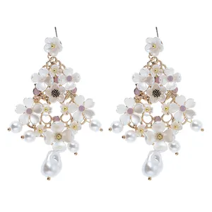 گوشواره زنانه مدل مجلسی تمام سنگ کد 1245452