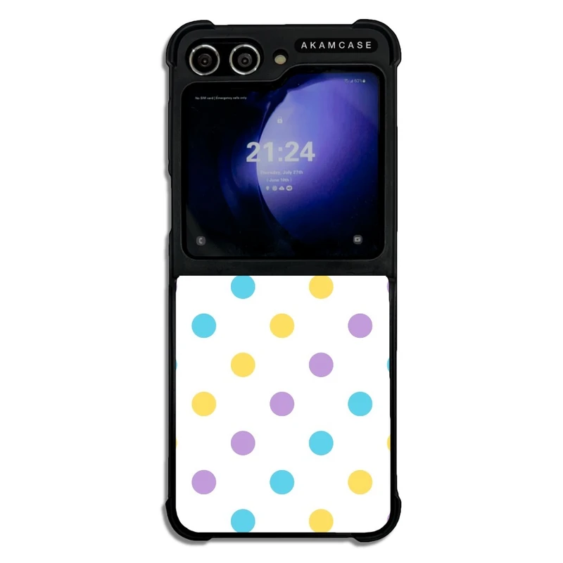 کاور آکام مدل AMC-WSGZFLIP5-PASTEL PATTERN8 مناسب برای گوشی موبایل سامسونگ Galaxy Z Flip 5