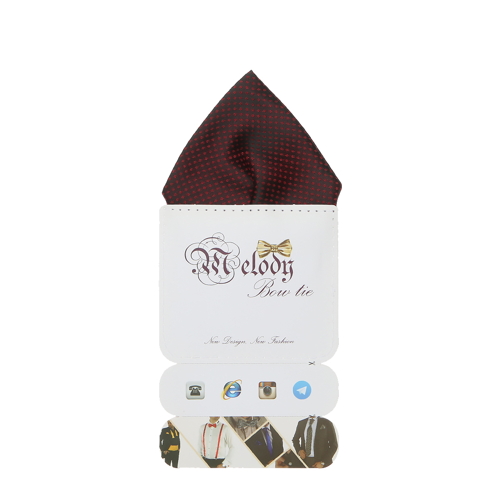 دستمال جیب مردانه ملودی مدل PS5102MSGrd