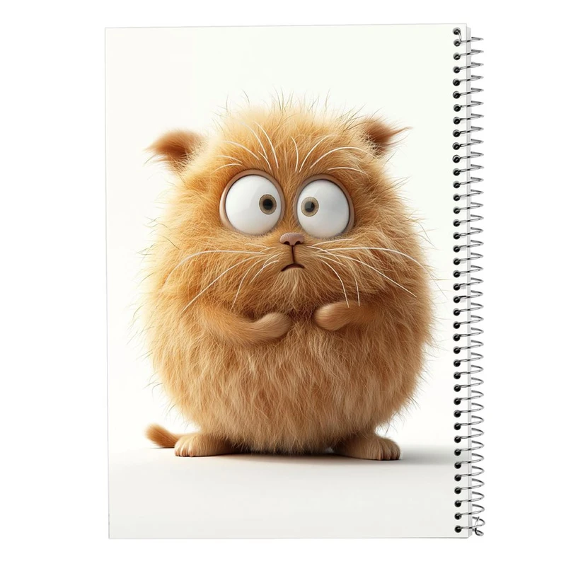 دفتر شطرنجی 50 برگ مدوپد طرح سگ و گربه کد DF17335