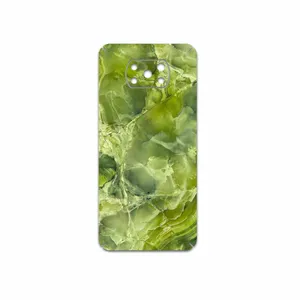 MAHOOT Green-Crystal-Marble Cover Sticker for Xiaomi Poco X3 Pro