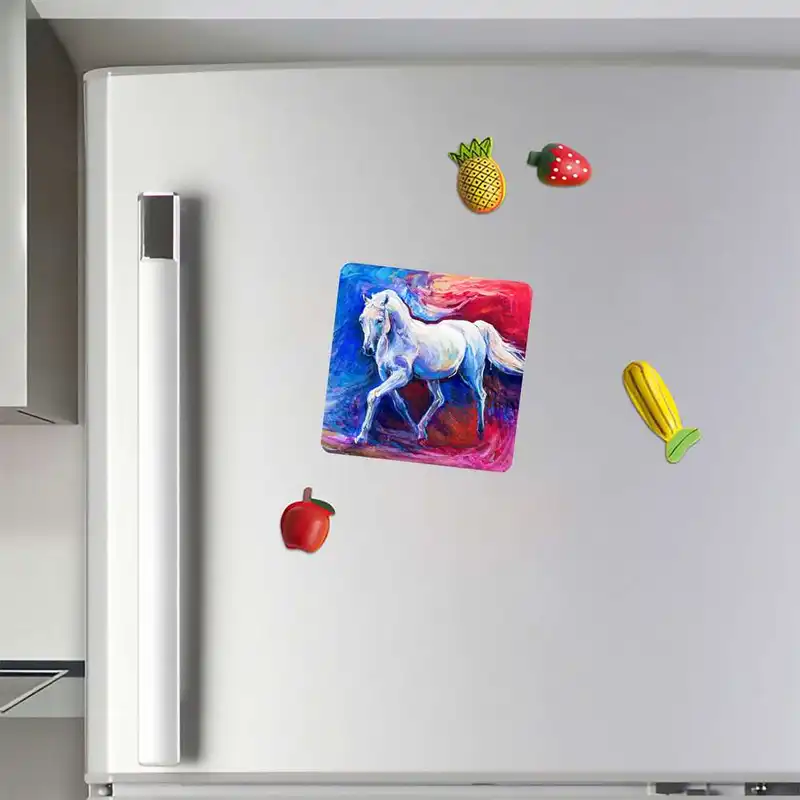 مگنت طرح نقاشی رنگ روغن اسب مدل mg10564