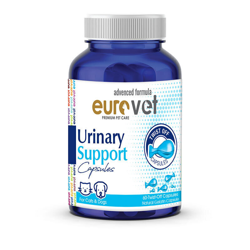 قرص مکمل بهبود مجاری ادراری حیوانات یوروپت مدل Eurovet Urinary Support بسته ۶۰ عددی