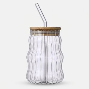 لیوان اسموتی مدل راه راه کد 1369n 4871