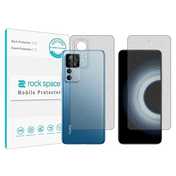 محافظ صفحه نمایش مات راک اسپیس مدل HyMTT  مناسب برای گوشی موبایل شیائومی Redmi K50 Ultra به همراه محافظ پشت