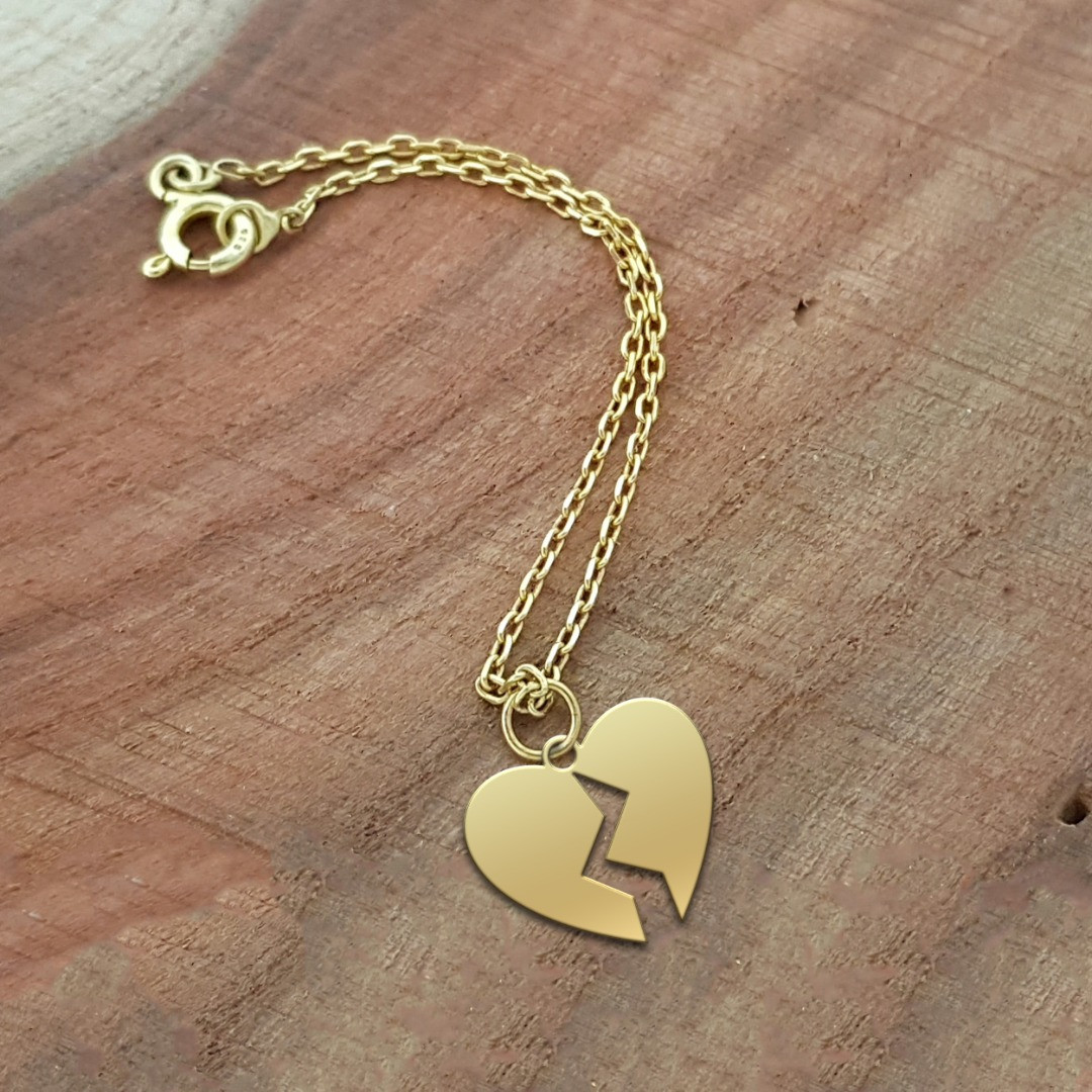 آویز ساعت نقره زنانه ترمه 1 طرح قلب شکسته کد E 351