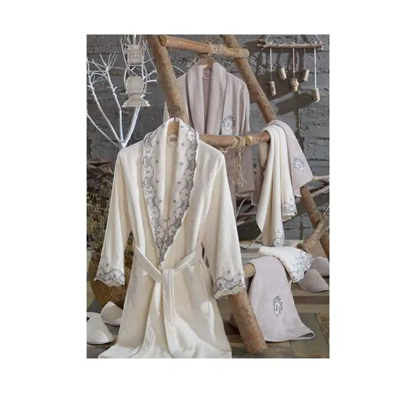 سرویس حوله پالتویی 8 تکه دانتلا ویتا مدل LILUM