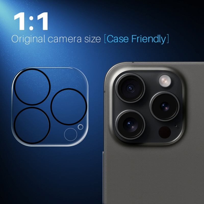 محافظ لنز دوربین نایت مدل Glass 3D KT مناسب برای گوشی موبایل اپل iPhone 16 Pro / 16 Pro Max