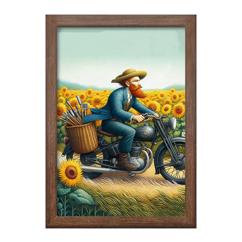 تابلو خندالو طرح ونسان ونگوگ کد F8781