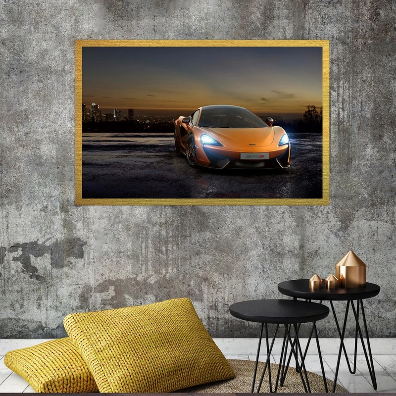 تابلو بکلیت طرح ماشین مک لارن مدل قاب شاسی T-S8958