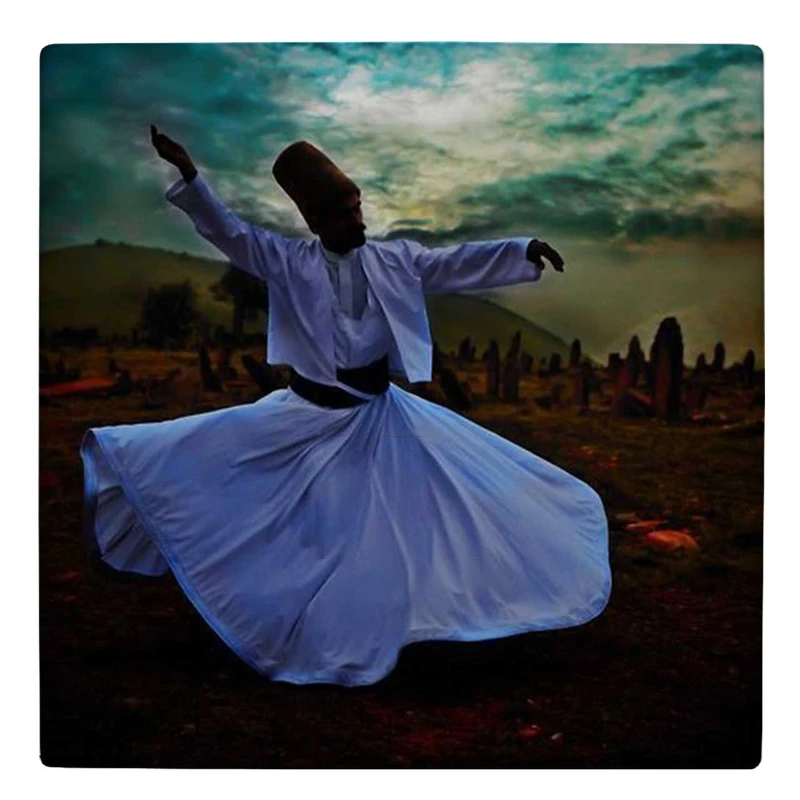  زیر لیوانی  طرح سماع صوفی کد    5121967_3869