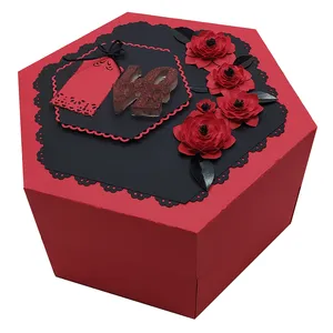 جعبه هدیه مدل سورپرایز طرح عاشقانه