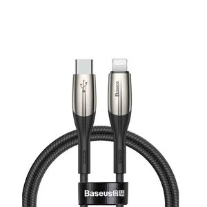 کابل تبدیل USB-C به لایتنینگ باسئوس مدل Horizontal طول 1 متر