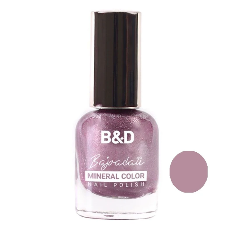 لاک اکلیلی ناخن بی اند دی شماره M801 رنگ یاسی