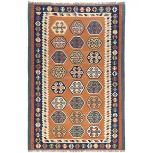 گلیم دستباف چهار متری سی پرشیا کد 171344