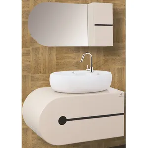 ست کابینت و روشویی بومرنگ مدل ارینت به همراه آینه و باکس