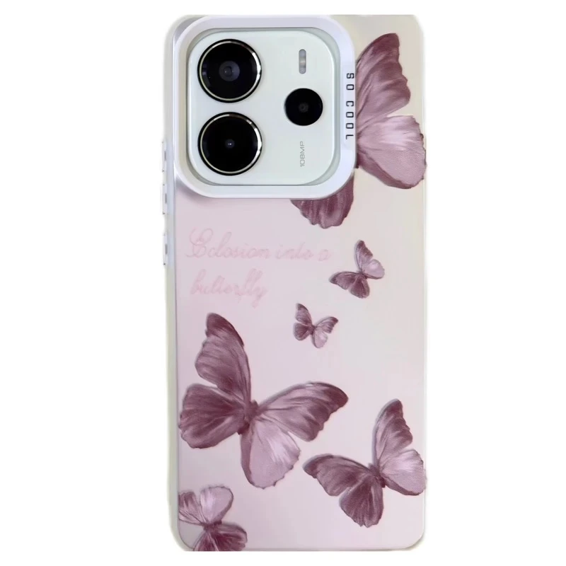 کاور مدل so cool طرح پروانه مناسب برای‌ گوشی موبایل شیائومی Note 14s 4G