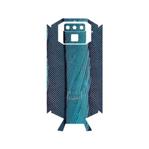 MAHOOT Turquoise feathers Cover Sticker for Doogee S70