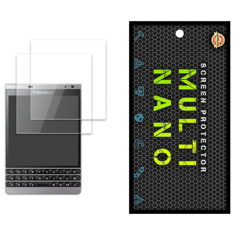 محافظ صفحه نمایش مولتی نانو مدل X-S2N مناسب برای گوشی موبایل بلک بری Passport Silver Edition بسته دو عددی