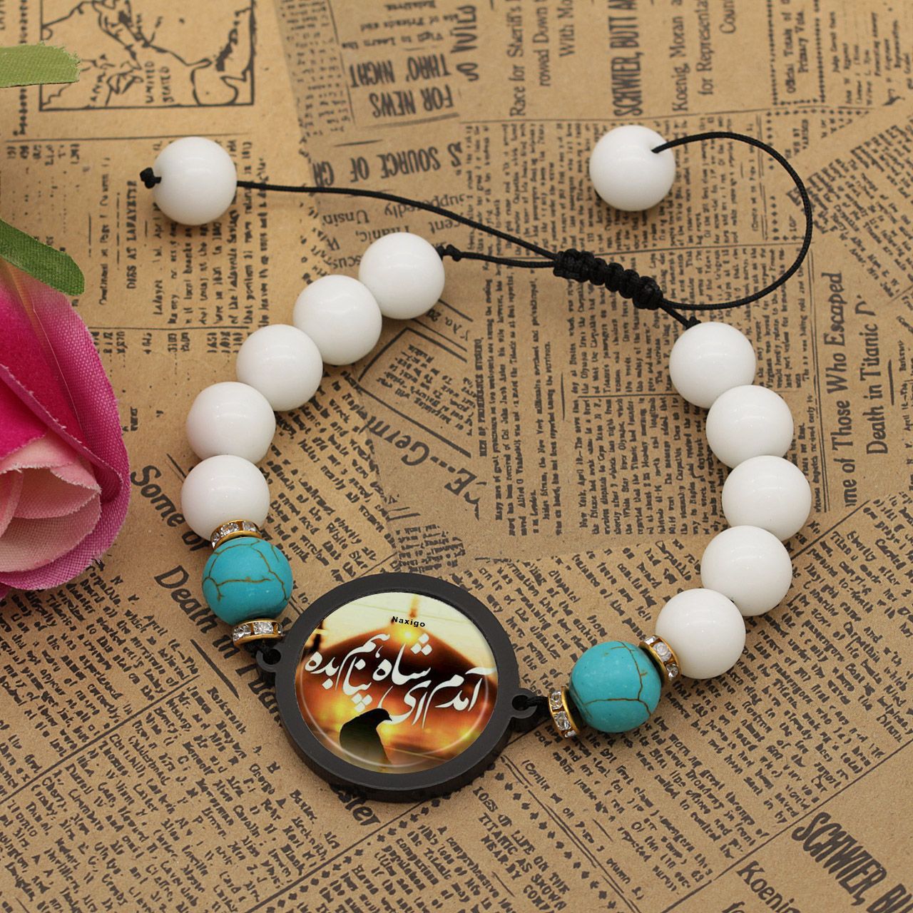 دستبند زنانه ناکسیگو طرح آمدم ای شاه پناهم بده کد BR4371 -  - 3