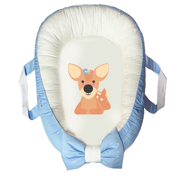 سرویس خواب سه تکه نوزاد مدل گارد محافظ دار طرح آهو کد 015