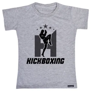 تی شرت آستین کوتاه دخترانه 27 مدل Kickboxing کد MH883