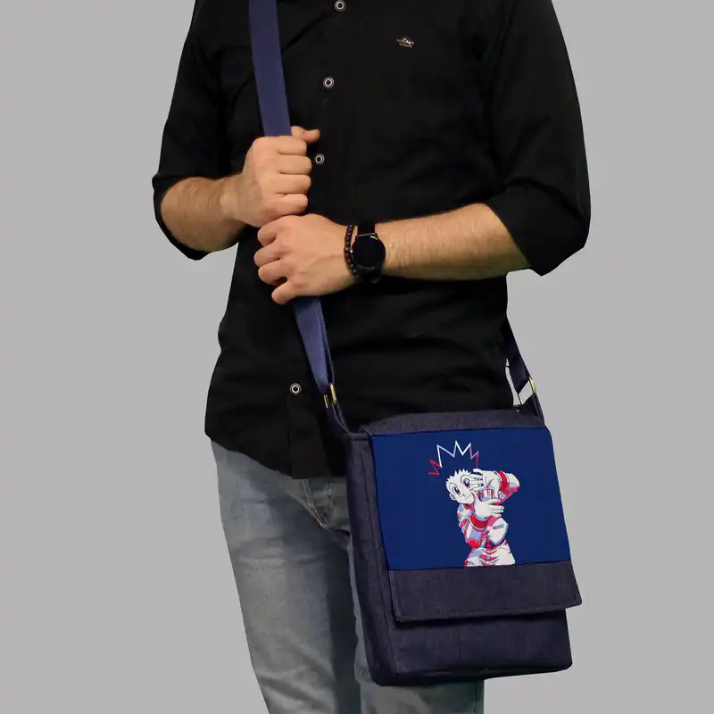 کیف دوشی بچگانه چی چاپ مدل انیمه هانتر hunter x hunter